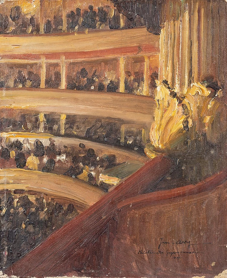 Studio della balconata a teatro